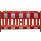 Schake EURO2 | panel fence | type NOX ORANGE | with lamp adapter | film RA2/B | Barrier body color: red
